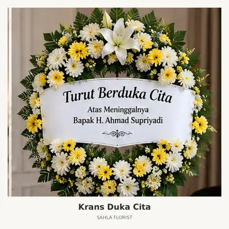 Krans Bunga Duka Tebing Tinggi